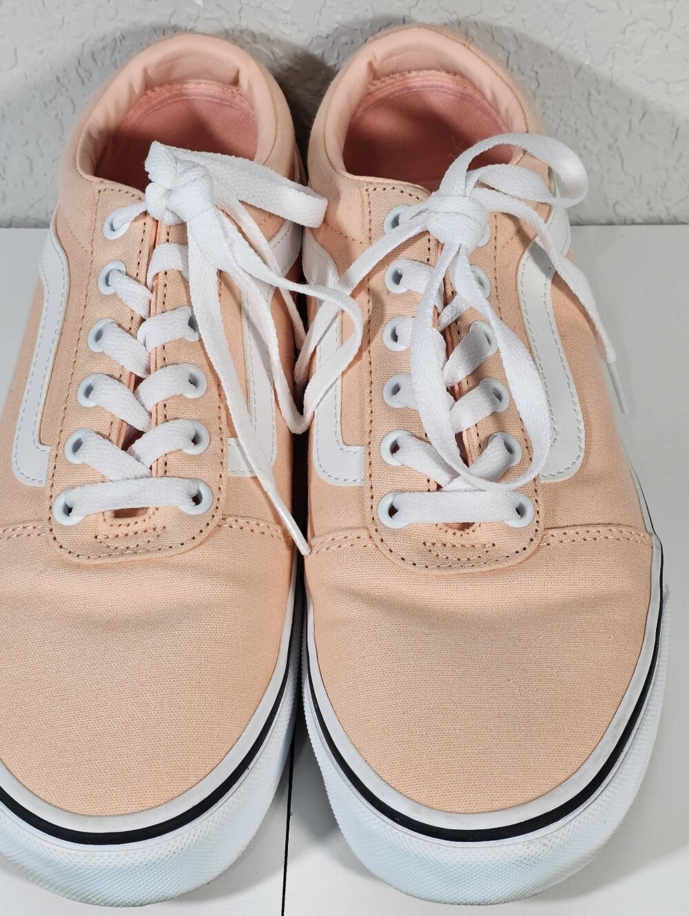 Vans Tropical Peach Canvas Sneakers Size 8 - Picture 2 of 8